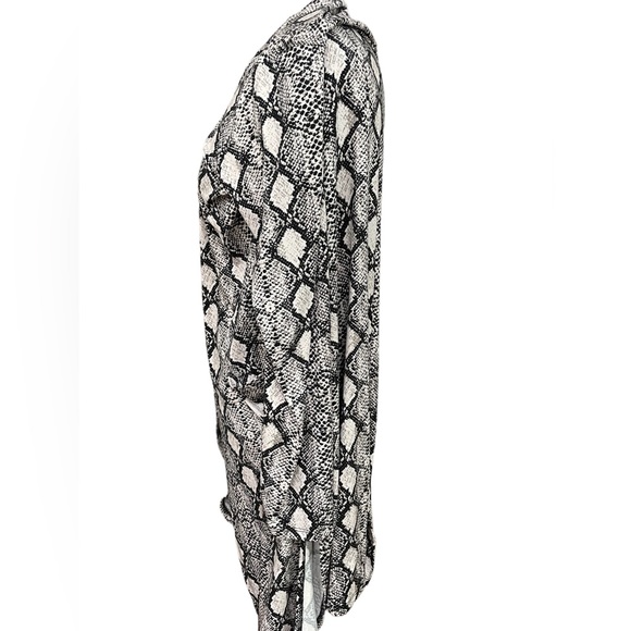 TEXAS TRUE THREADS Women's Western Snake Print Lightweight Cardigan Duster Lg - Picture 8 of 13